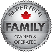 supertech family owned and operated badge